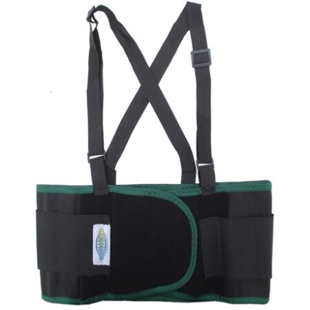 Cinta Ergonômica Lombar Mazola com Suspensório – Elástico Reforçado e Fechamento em Velcro