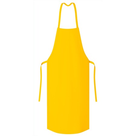 Avental de Segurança Químico Amarelo Vértice Nylon Emborrachado 100% Impermeável 1,20 X 0,70